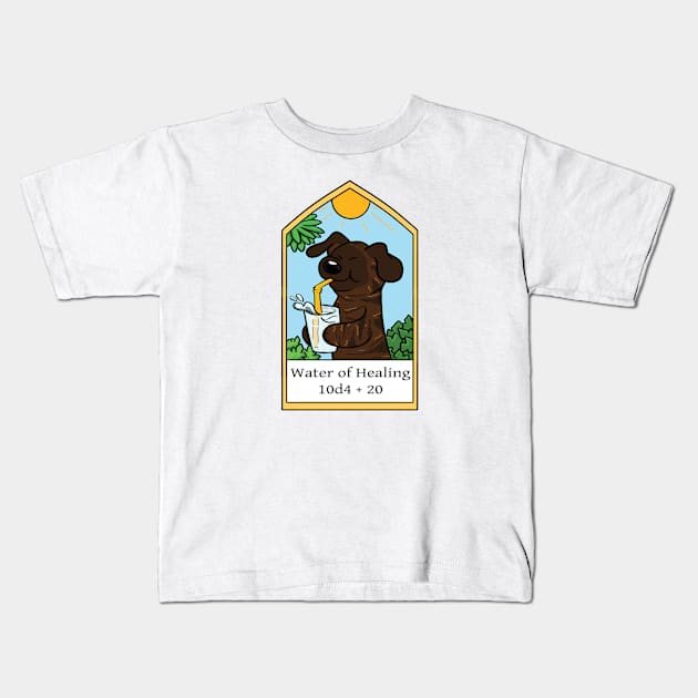 Water of Healing Kids T-Shirt by DnDoggos